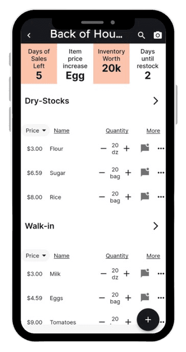 Inventory Screen